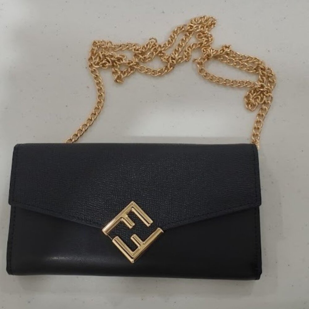 FENDI FF Diamonds Continental With Chain - Picture 3 of 5